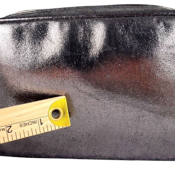 Travel-Ready Coach Fragrance PinkSilver Shimmer Toiletry Cosmetic Bag Pouch Case - Picture 11 of 12